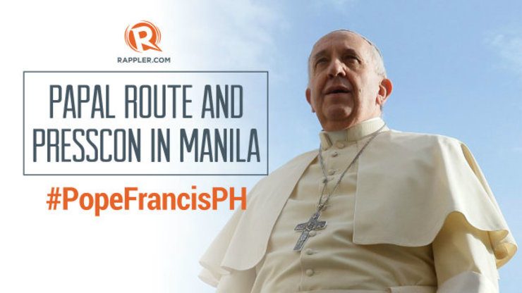#PopeFrancisPH: Papal route and presscon in Manila