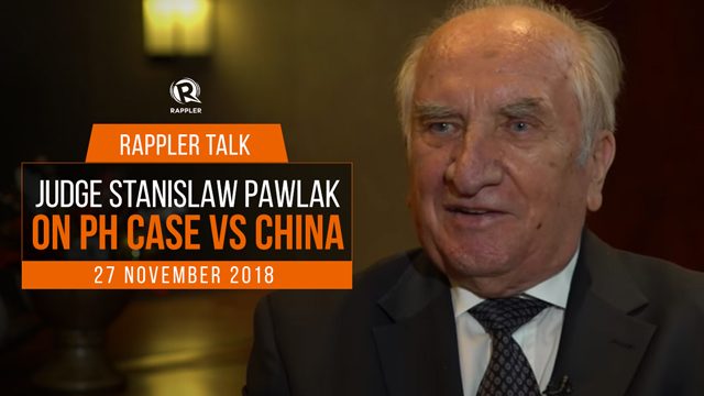 Rappler Talk: Judge Stanislaw Pawlak on PH case vs China