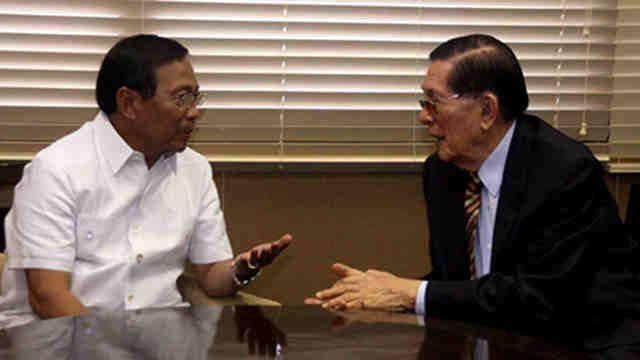 Binay backs house arrest for ailing Enrile