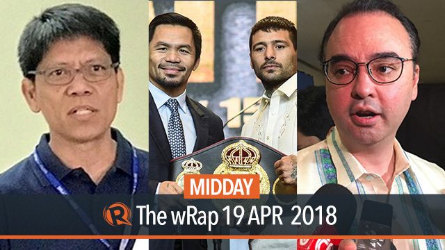 Cayetano on China, LTFRB on Hype and Hirna, Pacquiao on Matthysse | Midday wRap