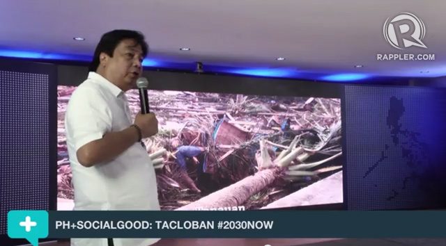 RECOVERY AFTER YOLANDA. At the Tacloban PH+Social Good Summit on September 20, Javier mayor Sandy Javier shared how his town in Leyte recovered from the massive devastation with limited resources. 