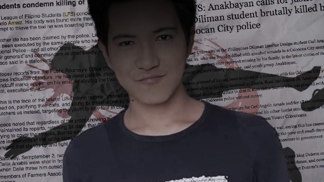 Youth and human rights groups, netizens condemn Carl Arnaiz slay