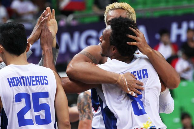 JUBILEE. Calvin Abueva plays a huge role in Gilas' victory. Photo by FIBA 