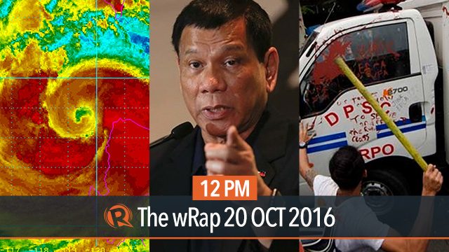 Typhoon Lawin, US embassy dispersal, Duterte in China | 12PM wRap