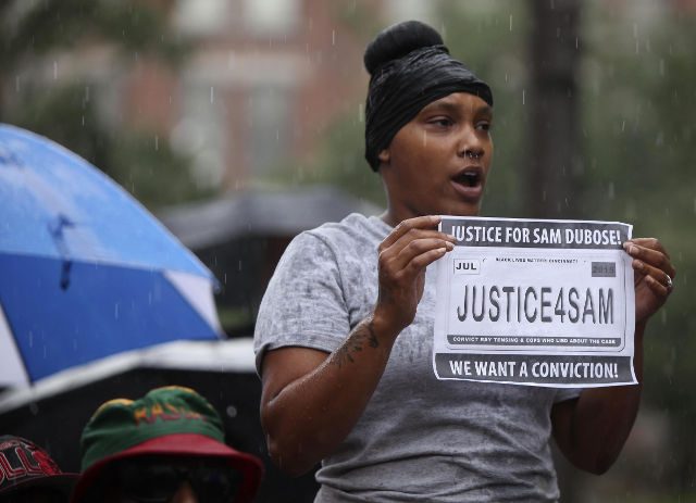 US officer pleads not guilty in black man’s fatal shooting