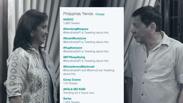 HUDCC trends on Twitter as Robredo accepts Duterte’s offer