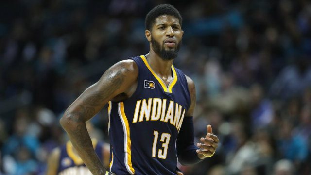 Pacers forward George fined $15K for kicking ball into crowd