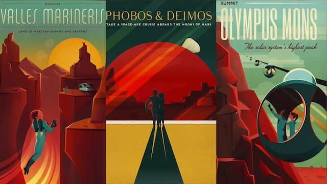 SpaceX releases travel posters to Mars
