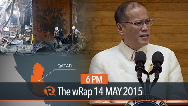 Aquino on Veloso, Qatar, factory fire | 6PM wRap