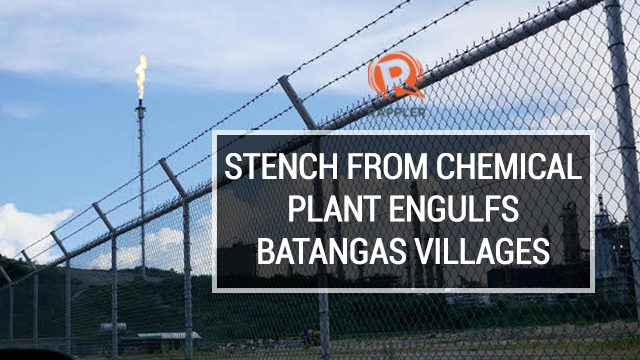 Stench from chemical plant engulfs Batangas villages