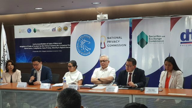 The NPC, Bangko Sentral ng Pilipinas, the Department of Trade and Industry, and the Securities and Exchange Commission are among the agencies supporting the fintech group's move to promote better online behavior   