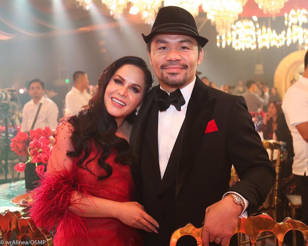 LASTING LOVE. Jinkee Pacquiao (left) continues to be Manny's No.1 supporter. Photo from Instagram/ Wendel Alinea of MP Promotions 
