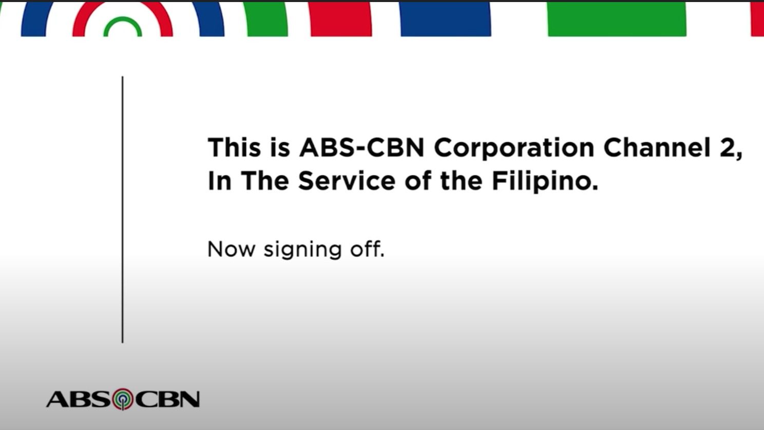 ABS-CBN’s last sign-off (for a while), and the voice behind it