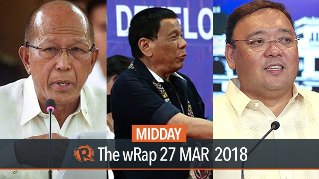 Duterte on Bangsamoro, Lorenzana on peace talks, HRW on Roque | Midday wRap