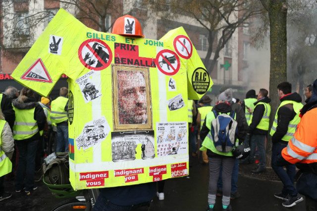 ‘Yellow vests’ back on France’s streets to challenge Macron