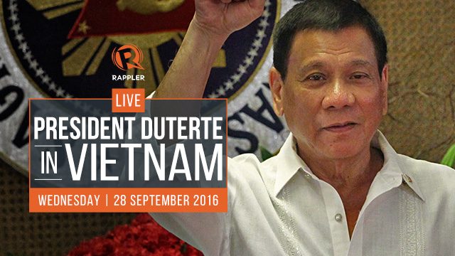 LIVE: President Duterte’s official visit to Vietnam