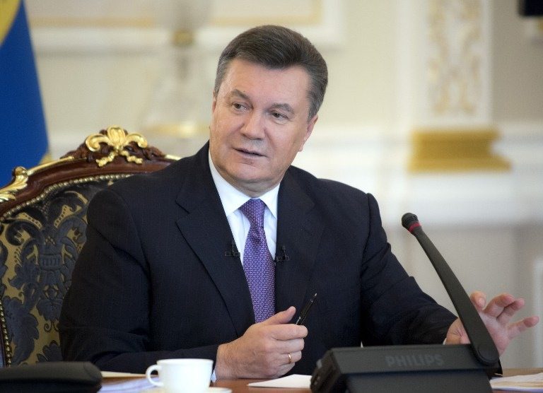Exiled Yanukovych slams Poroshenko ahead of Ukraine vote