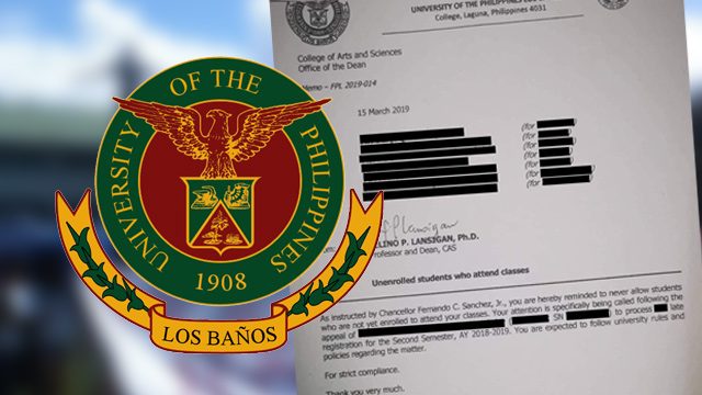 UPLB community slams ‘repressive’ ban on unenrolled students in classes