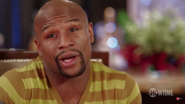 WATCH: Mayweather makes shoulder injury excuses after Castillo fight