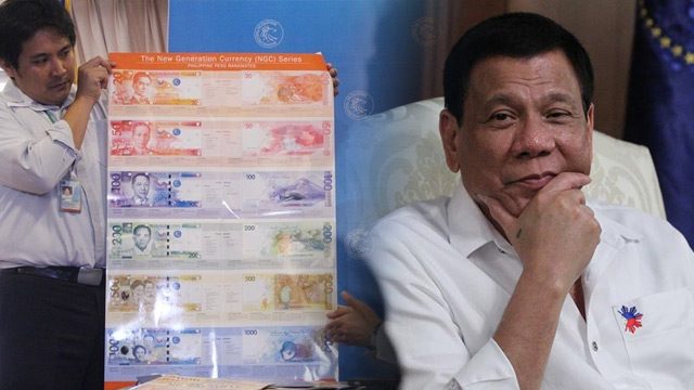 Peso bills with Duterte’s signature out next week