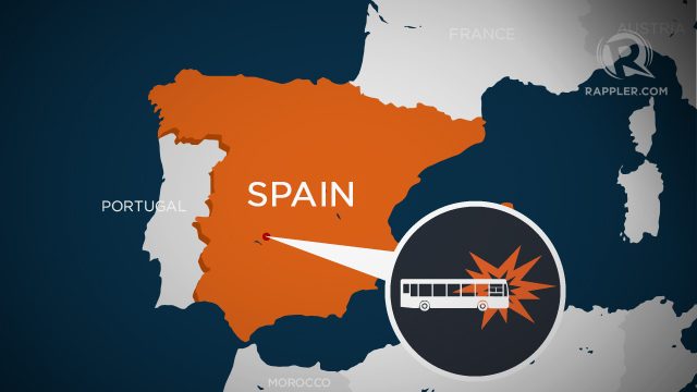 Digger driver arrested after five die in Spain bus crash
