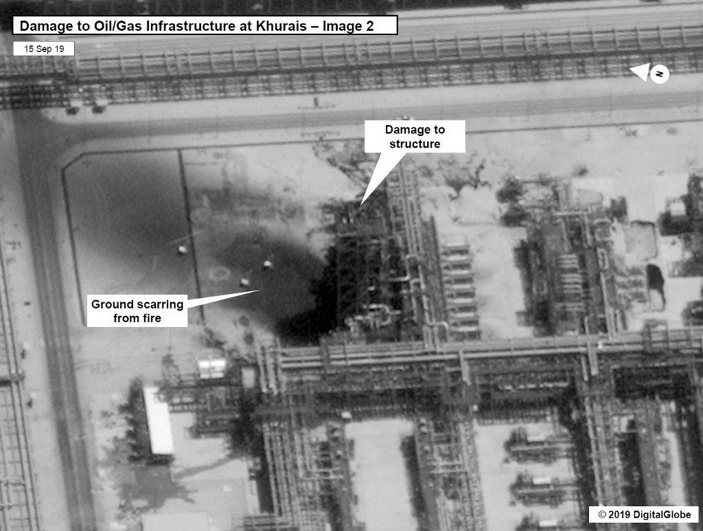 U.S. singles out Iran, readies response to Saudi oil attacks