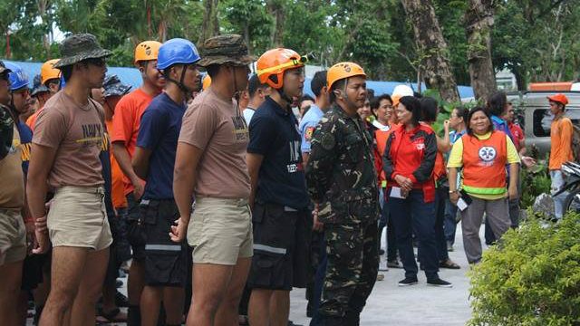 READY. Representatives from several response agencies gather to prepare for Typhoon Chedeng in 2015. Photo from OCD-RDRRMC of Region V 