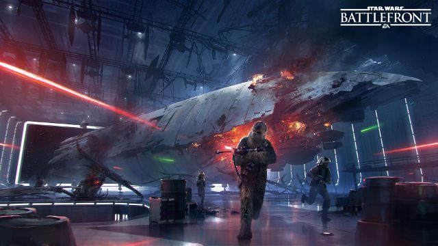 SPACE BATTLES. New DLC for the game will be adding this crucial ingredient to the Star Wars formula. Image from EA. 