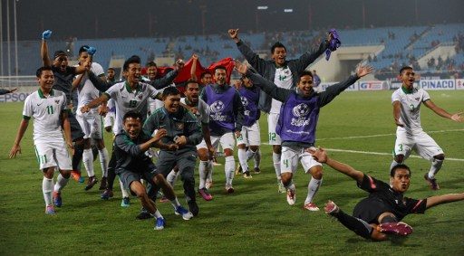 FOTO: Ekspresi bahagia timnas Indonesia setelah meraih tiket final Piala AFF 2016