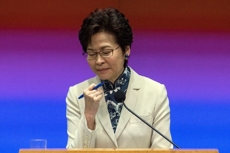 Hong Kong leader scraps loathed extradition law