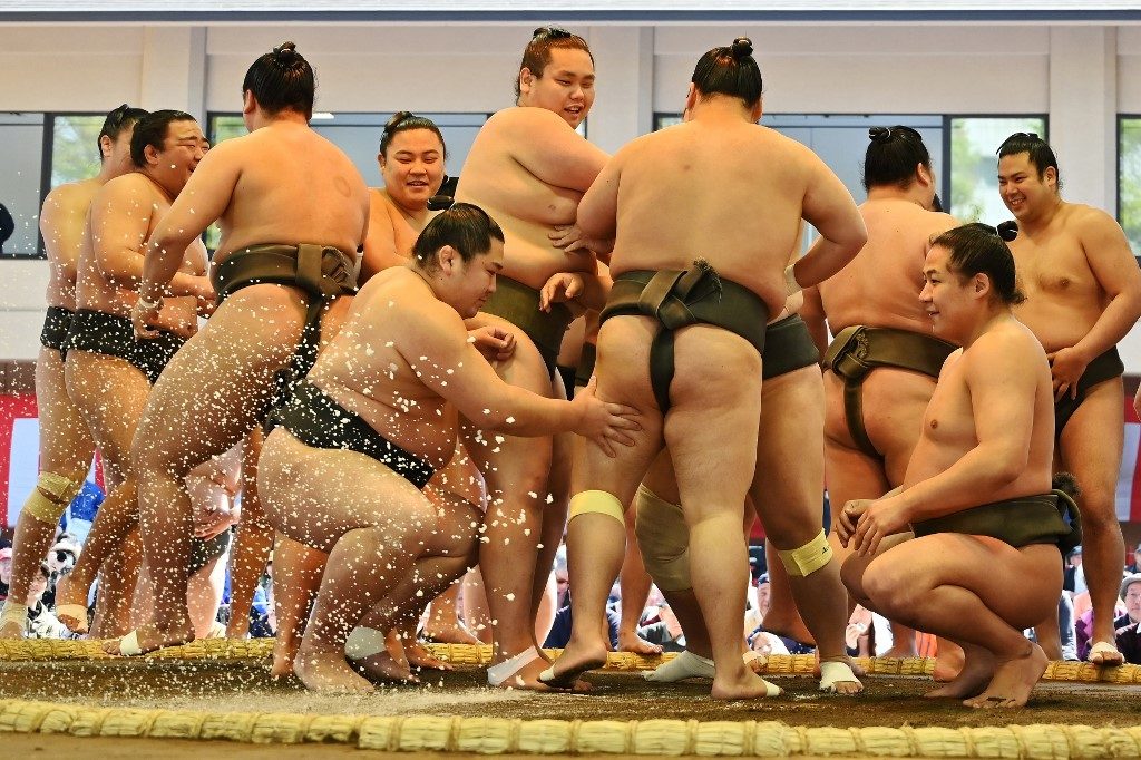Clash of the titans: Trump set for sumo showdown