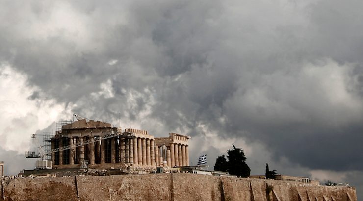 And now the Acropolis is crumbling…
