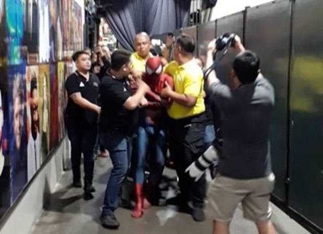 ‘Spider-Man’ who disrupted PBA finals brought to jail