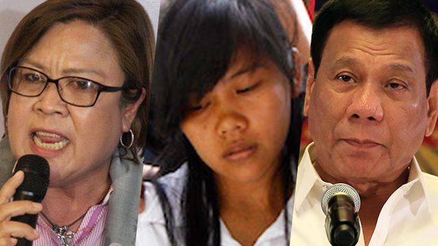 De Lima hits Duterte: Go signal of Veloso execution ‘disgusting, not surprising’
