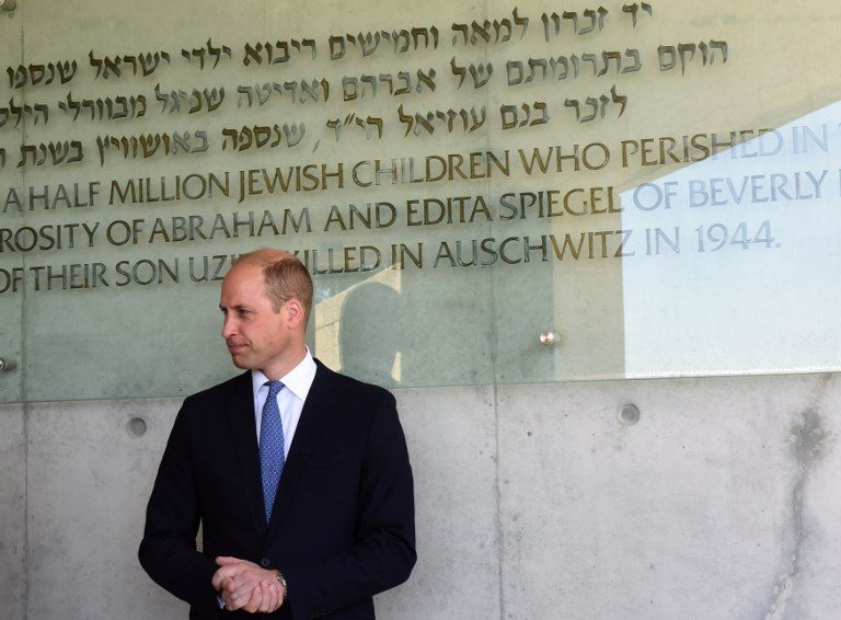 Britain’s Prince William visits Israel Holocaust memorial