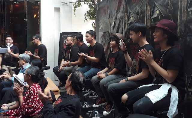 'PENGABDI SETAN'. Para pemain dan kru dari film 'Pengabdi Setan' dalam konferensi pers yang bertempat di Epicentrum XXI, Kuningan, Jakarta Selatan, pada Rabu, 21 September 2017. Foto oleh Valerie Dante/Rappler 