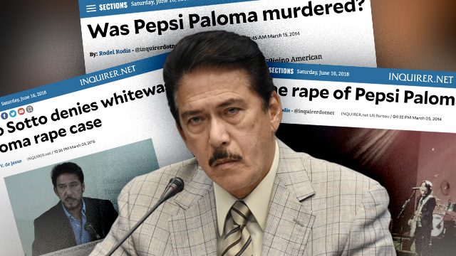 Sotto asks Inquirer to remove articles on Pepsi Paloma