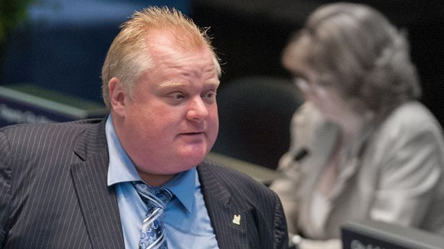 Crack mayor Rob Ford drops out of Toronto race