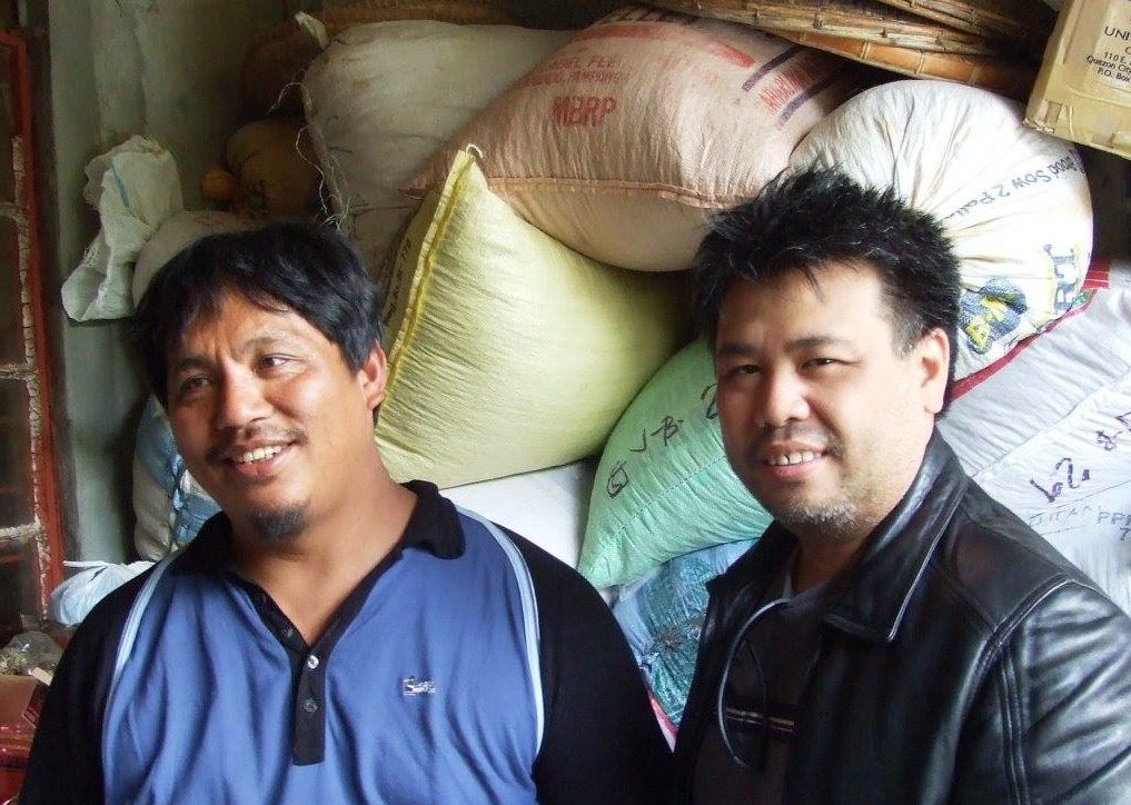 COLLABORATION. Goad Sibayan (left) and Rich Watanabe (right) at Bana's Coffee roasting facility in Sagada, Mountain Province. Photo courtesy of SGD Coffee  