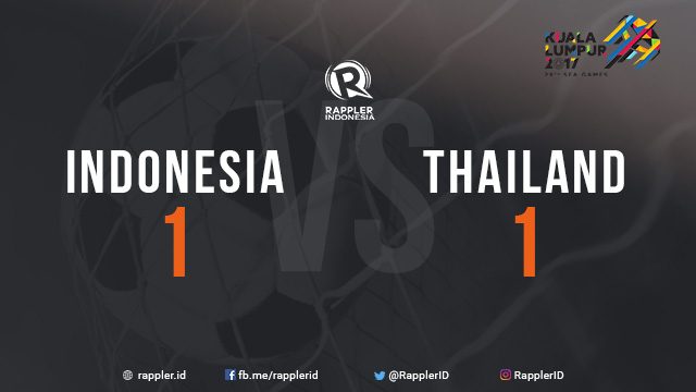 SEA Games 2017: Timnas Indonesia tahan imbang Thailand 1-1