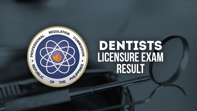 PRC results: Dentist licensure examination December 2017