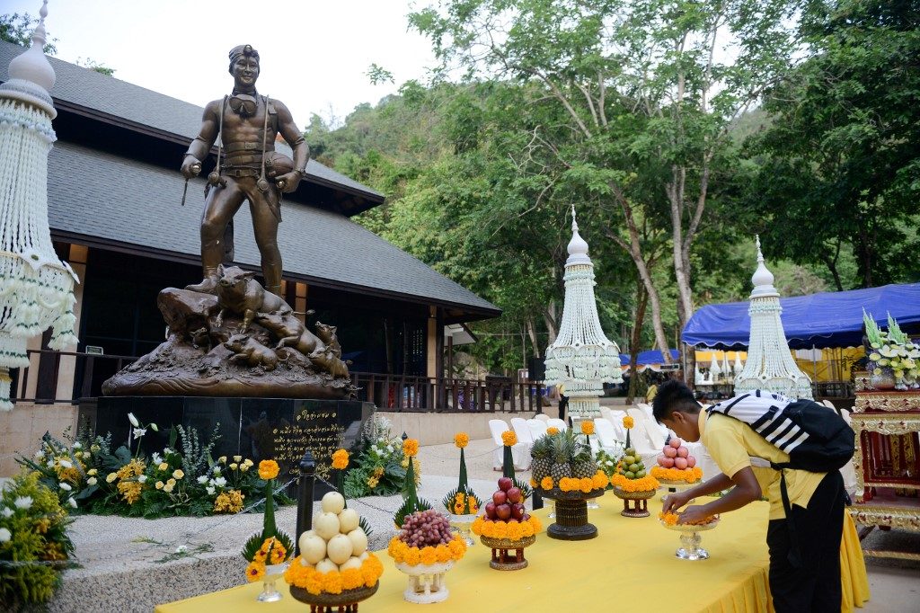 Thailand’s ‘Wild Boars’ pay respects to hero diver who died in rescue