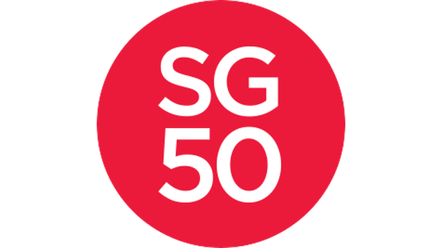 LOGO. Singapore uses the little red dot as logo for its 50th founding anniversary. Image from singapore50.sg 