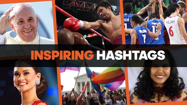 7 hashtags that inspired Filipinos in 2015