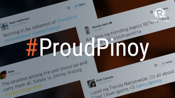 #ProudPinoy: Gilas game against Argentina takes over Twitter