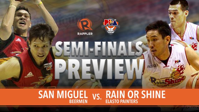 2016 PBA Philippine Cup semis preview: San Miguel vs Rain or Shine