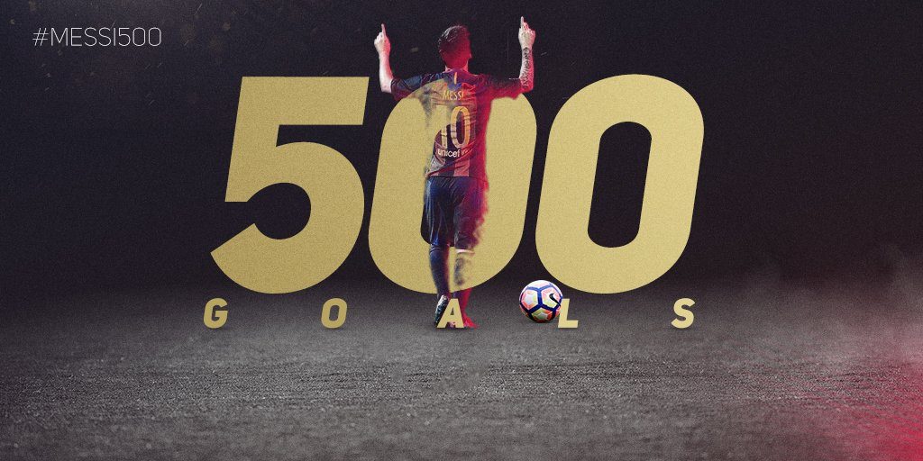 FANTASTIS: Messi bukukan 500 gol untuk Barcelona