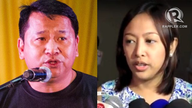 HEAD-TO-HEAD. Peña and Binay are expected to have a showdown for the Makati mayoral post in 2016. File photos by Rappler    