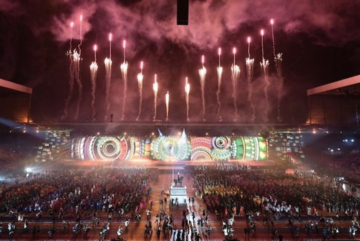 Commonwealth Games open in colorful, moving ceremony