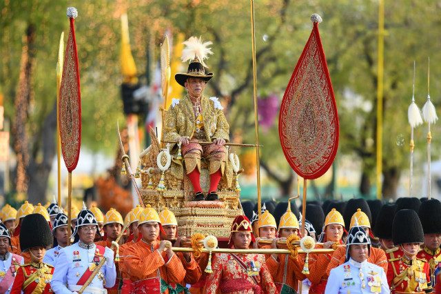 ‘Long live the King!’: Thai monarch carried in grand coronation procession